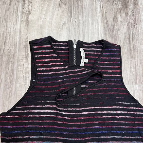 RACHEL Rachel Roy Women's Sleeveless Cutout Stripe Midi Dress Size XL - Picture 6 of 12